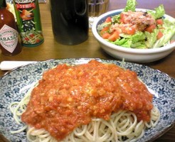 トマトとにんにくのスパゲティ画像